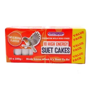 Suet to Go Block Mealworm Value Box 10x280g